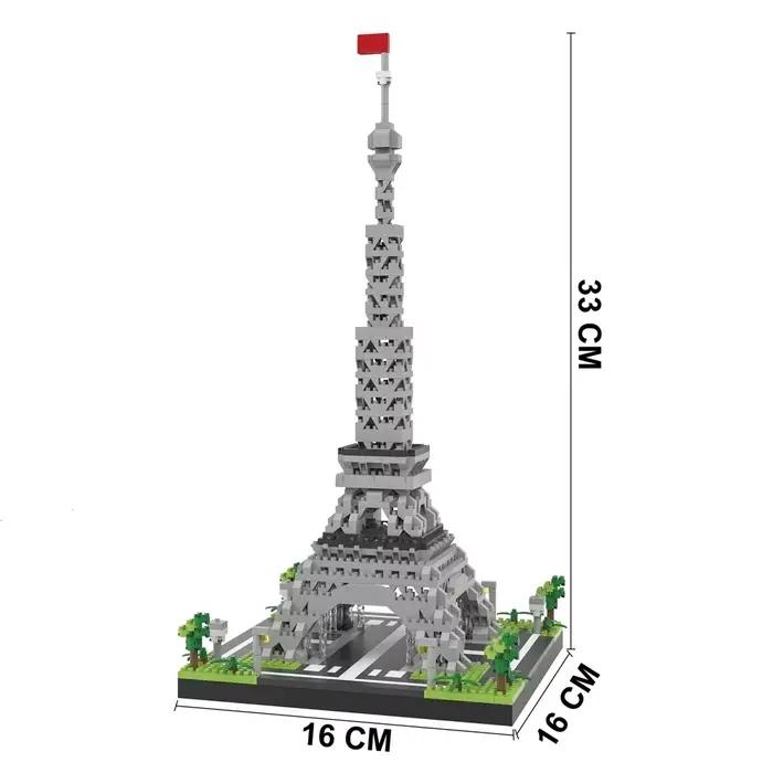 Knew construit 3 tailles choix Paris tour Eiffel Micro Mini blocs de construction jouet fierté de Fr