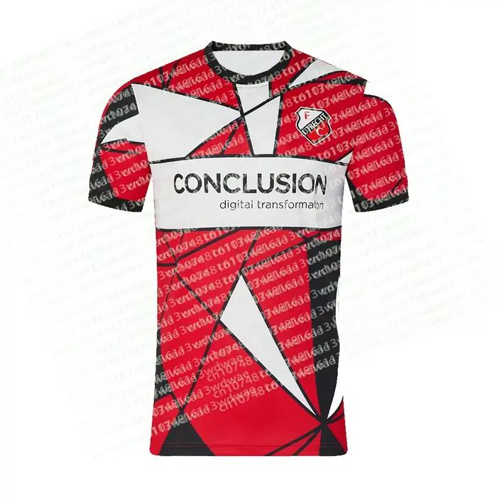Nouvelle Arrivée 2026 Maillot de Football FC Utrecht Pays-Bas Imprimé en 3D T-Shirt Homme Enfant Spo