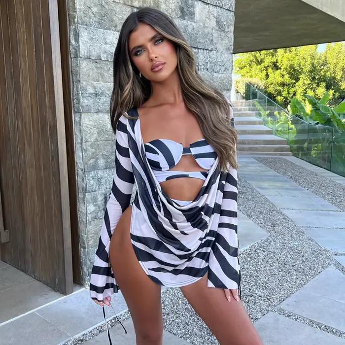 Maillot de bain une pièce pour femmes, sexy, amissié, vêtements de plage, nouvelle collection, 2024