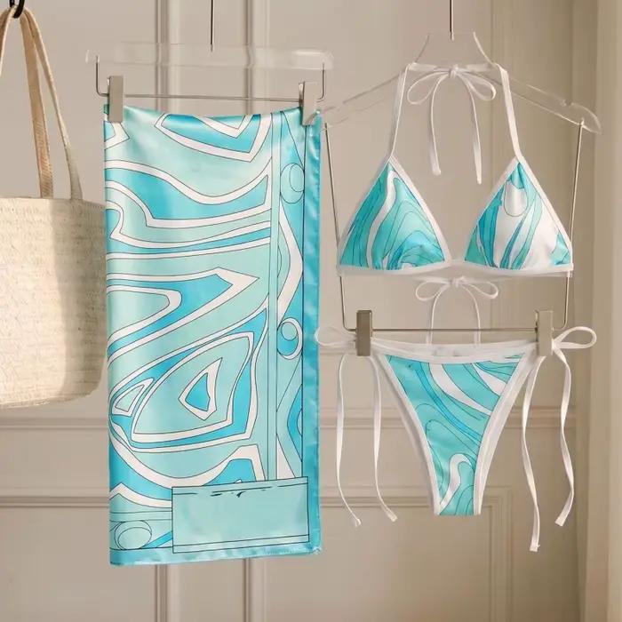 Maillot de bain une pièce imprimé tendance, tenue de bikini sexy pour les vacances à la plage, maill