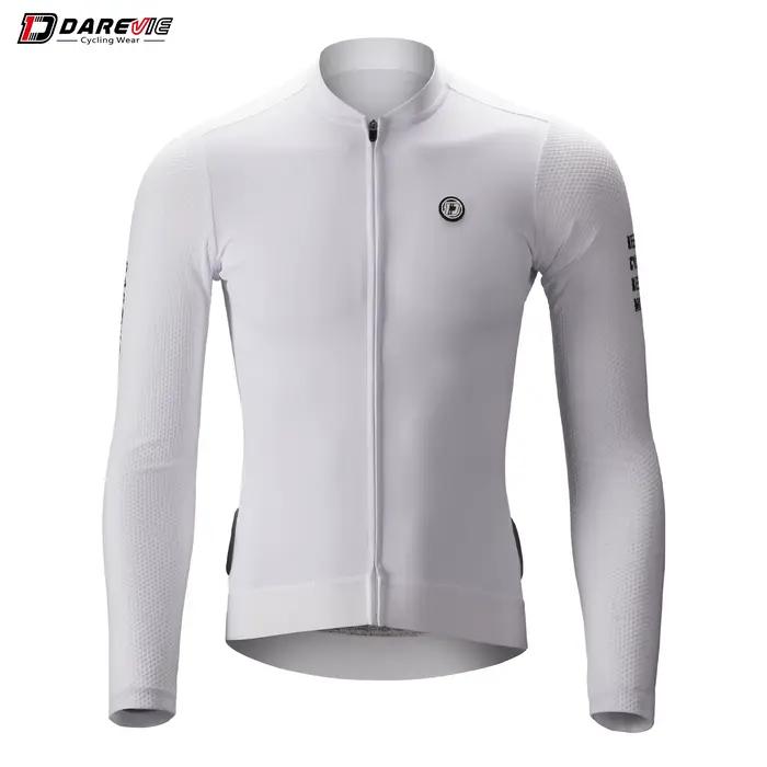 DAREVIE Maillot de cyclisme respirant à manches longues pour hommes et femmes, maille à bulles 3D, p
