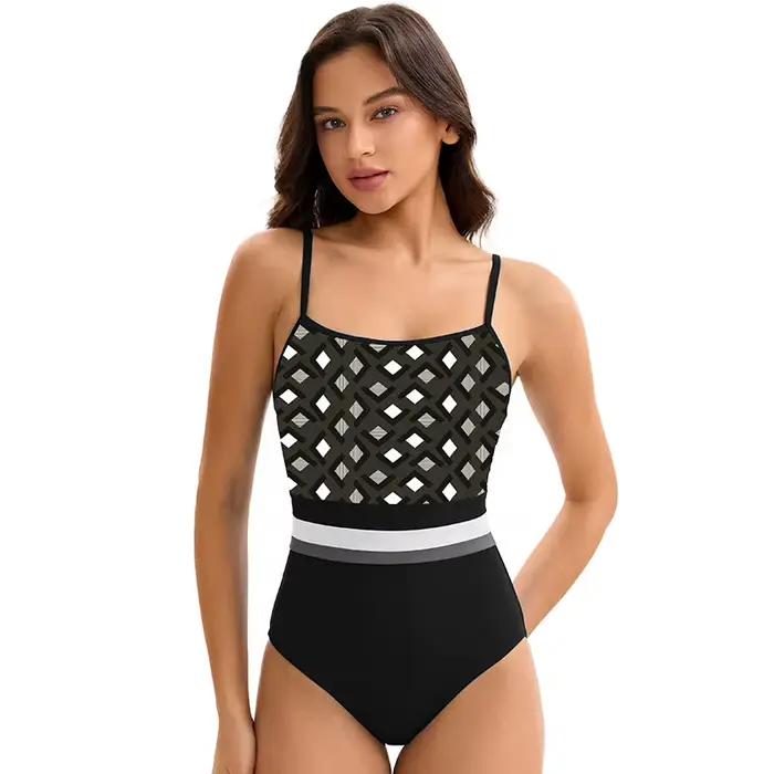 Maillot de bain une pièce sexy pour femme, été 2026, triangle, bretelles spaghetti, moulant, sport d