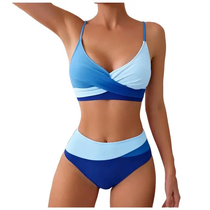 Maillots de bain d'été pour femmes, ensembles de bikinis, maillots de bain à cordon, maillot de bain