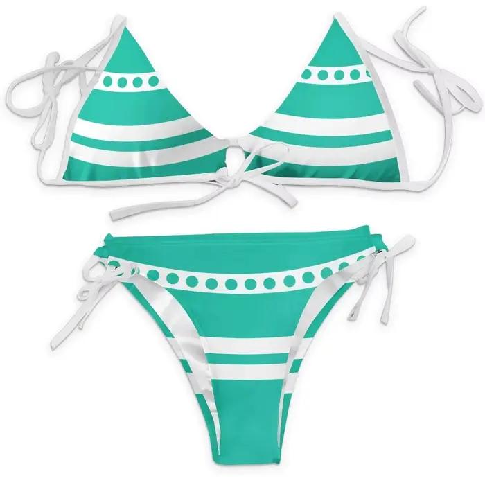 Maillot de bain Anime Nami pour femmes et filles, sous-vêtements à bretelles fendues, culottes, pant