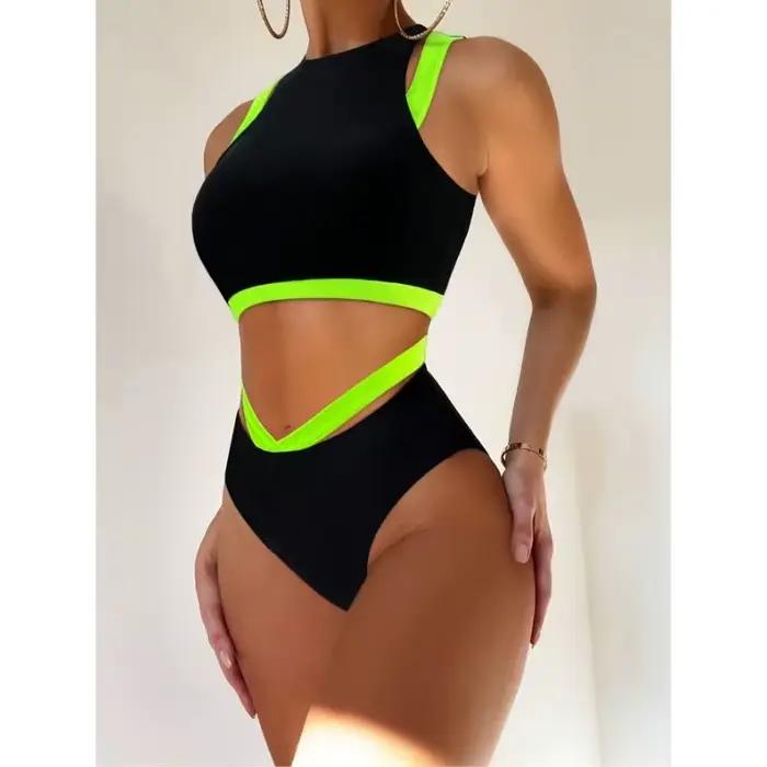 Ensemble Bikini deux pièces maillot de bain femmes avec maillots de sport femme maillot de bain vête
