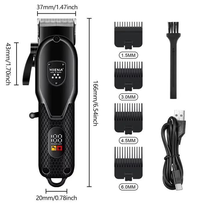 Kit de tondeuse à cheveux Hiena pour hommes, rasoir électrique, tondeuse à cheveux professionnelle, 