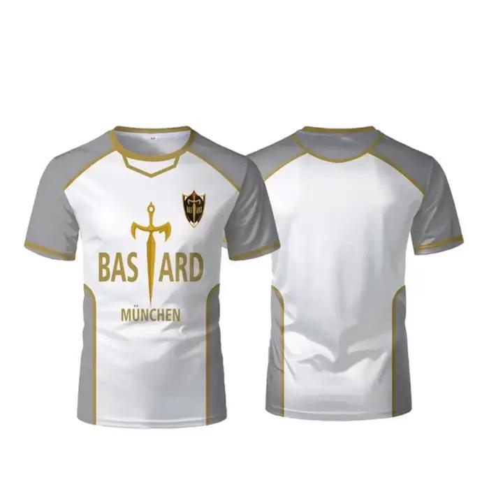 Anime Munich Isagi Yoichi Cosplay maillot de Football gris T-Shirt chemise de sport décontractée 3D 