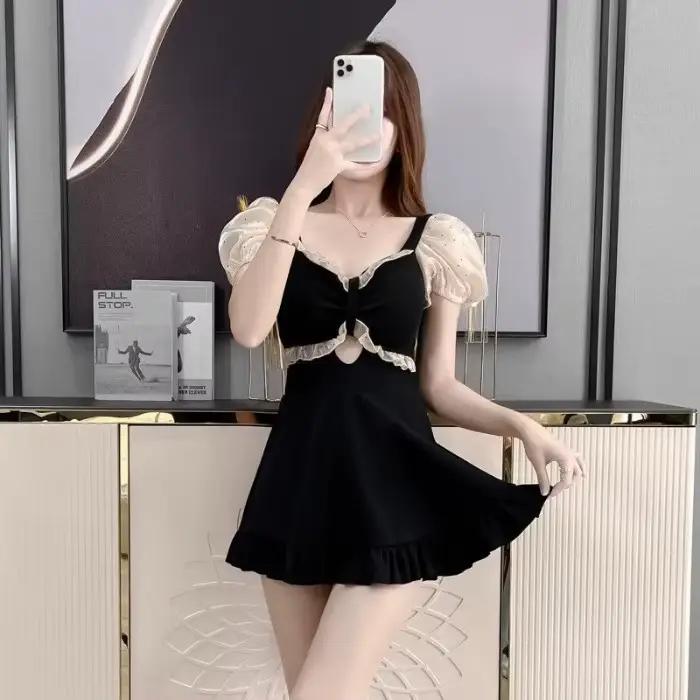 Maillot de bain une pièce Super Fairy pour femmes, avec Angles plats couvrant le ventre, pour rendre