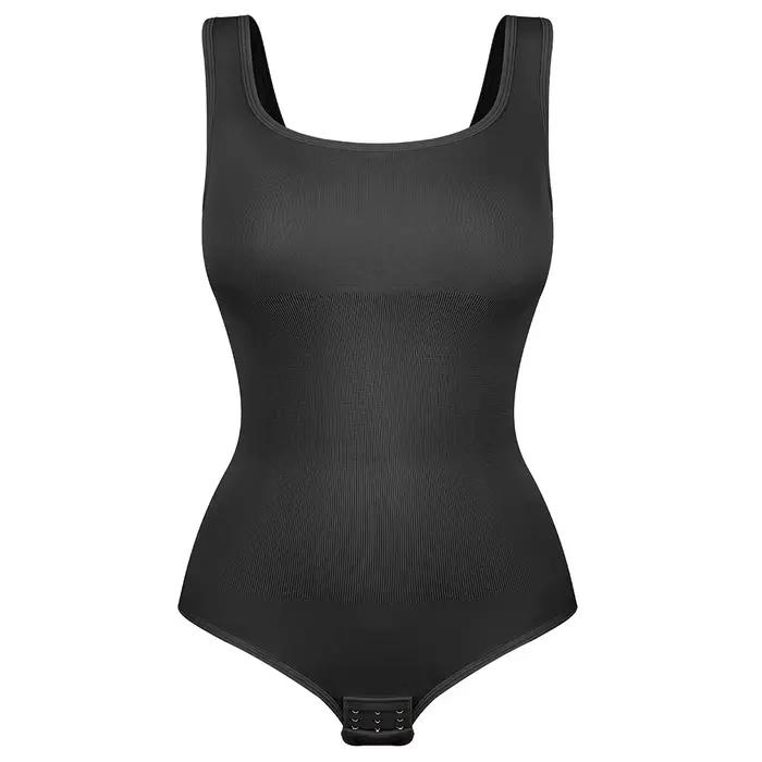 Grande taille femmes slips body Sexy costume entraînement une pièce gymnase moulante ventre contrôle