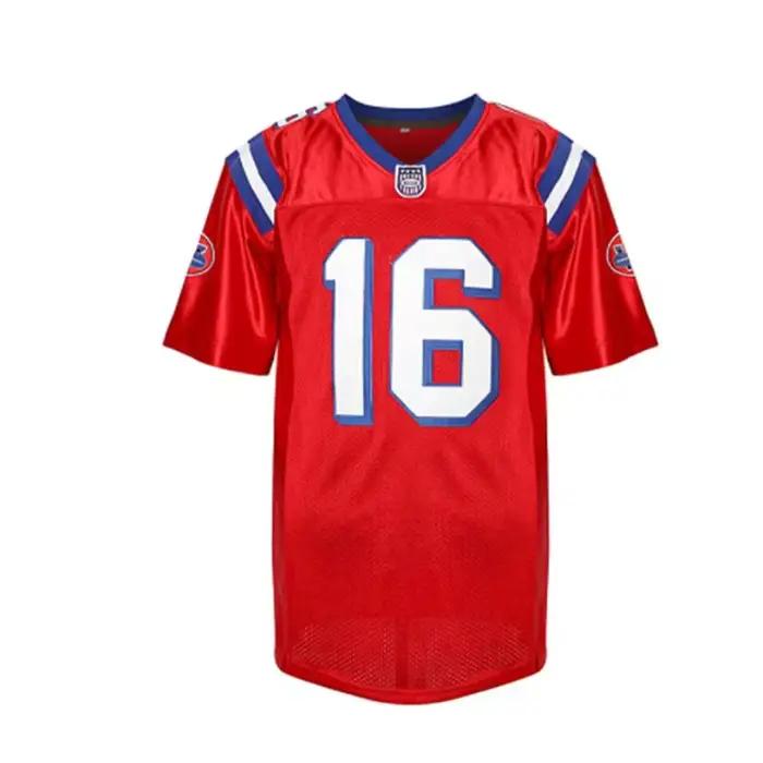 Maillot de football américain #16 FALCO, maillot de sport, broderie, couture, extérieur, sportif, hi