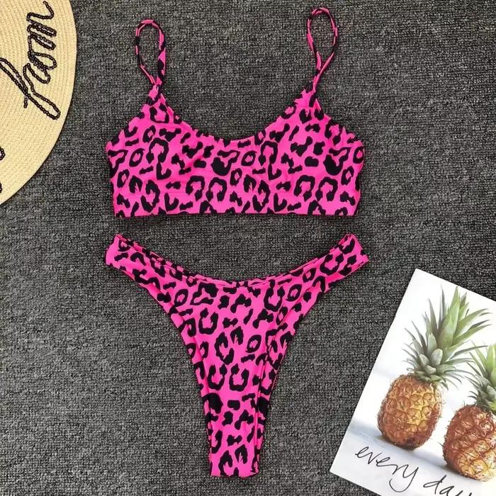 Maillot de bain femme jaune néon vert sexy uni push-up micro bikini 2026 brésilien été plage string 