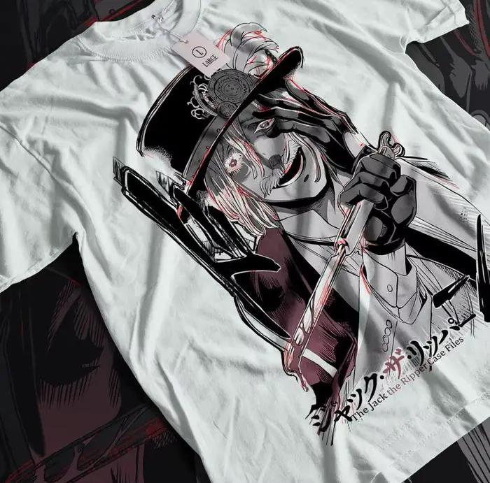 T-Shirt Jack the Ripper pour fille, inspiré du manga, inspiré du bouddha Ragnarok, cadeau idéal pour