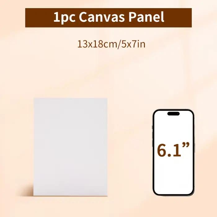 Panneaux de toile de 8 tailles pour la peinture, planches de toile vierges pour acrylique, huile, Go