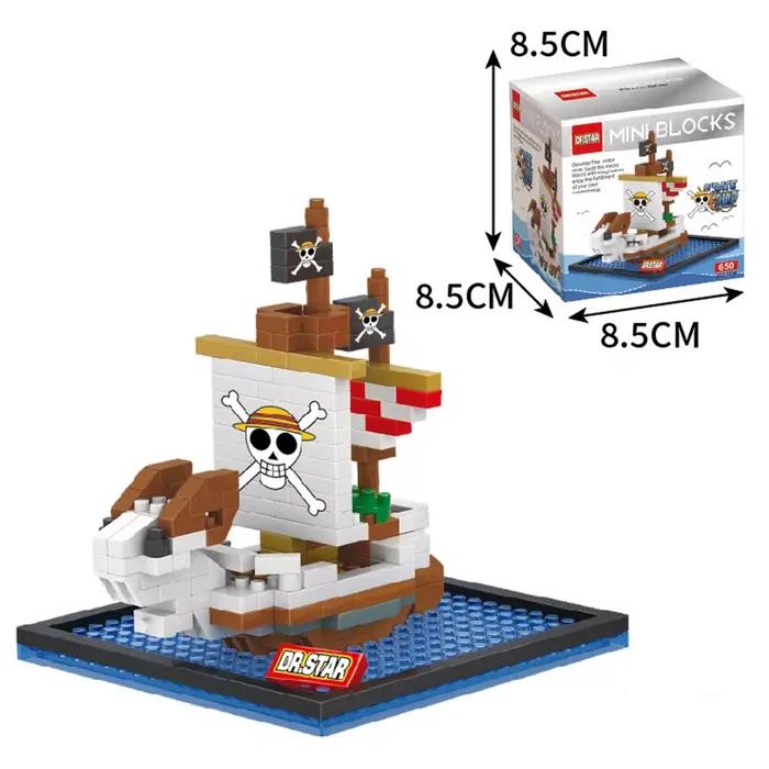 Blocs de construction de bateaux pirates One Piece, Thousand Sunny, Going Merry, Moby Dick, figurine