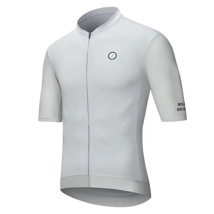 ZRSE Maillot de cyclisme pour hommes à manches longues UPF 50+ Anti-UV Coupe ajustée Maillot de cycl