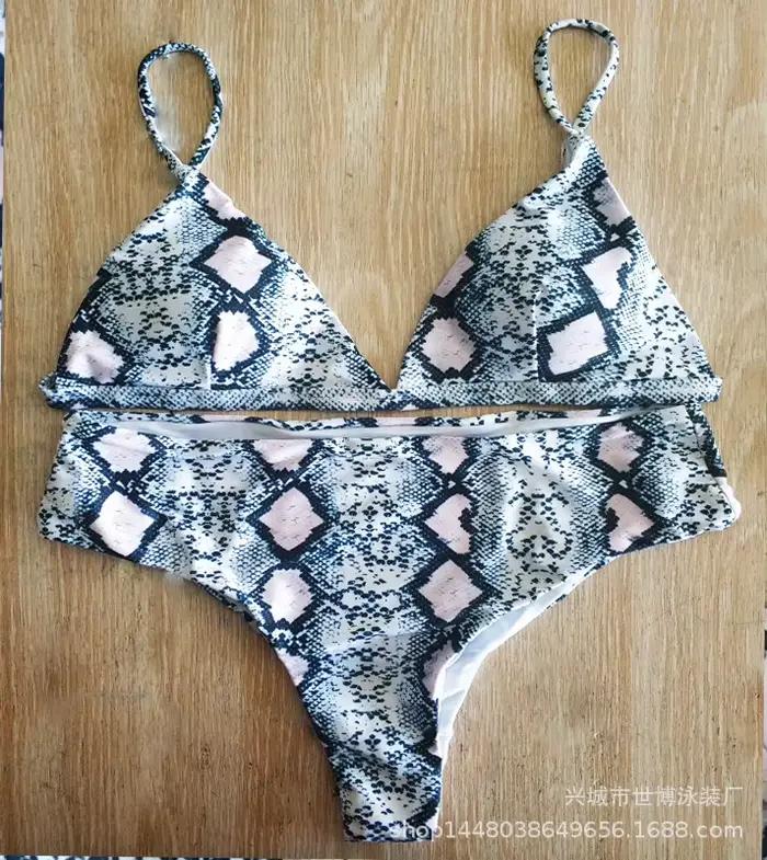 Maillot de bain bikini sexy imprimé léopard, deux pièces amincissant, nouvelle collection, vêtements