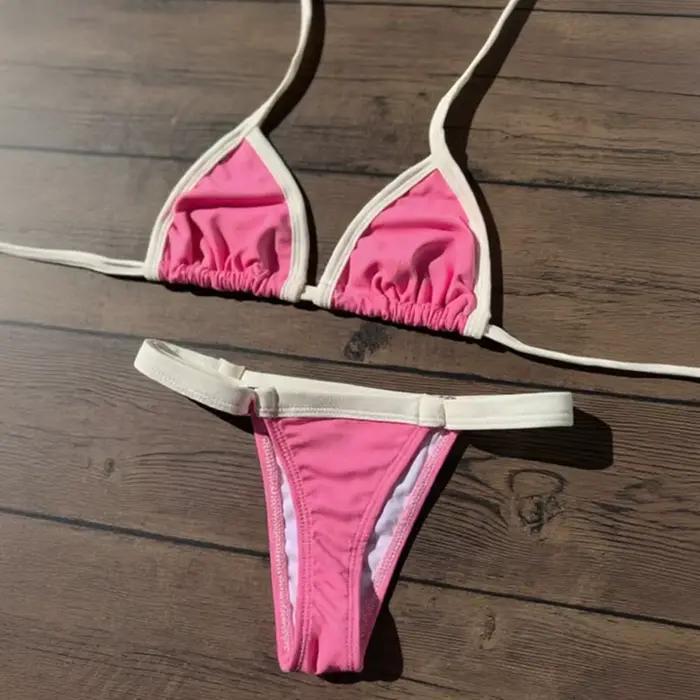 Ensemble de bikini sexy 2026 taille haute imprimé pour femme, maillot de bain push-up, biquini fémin