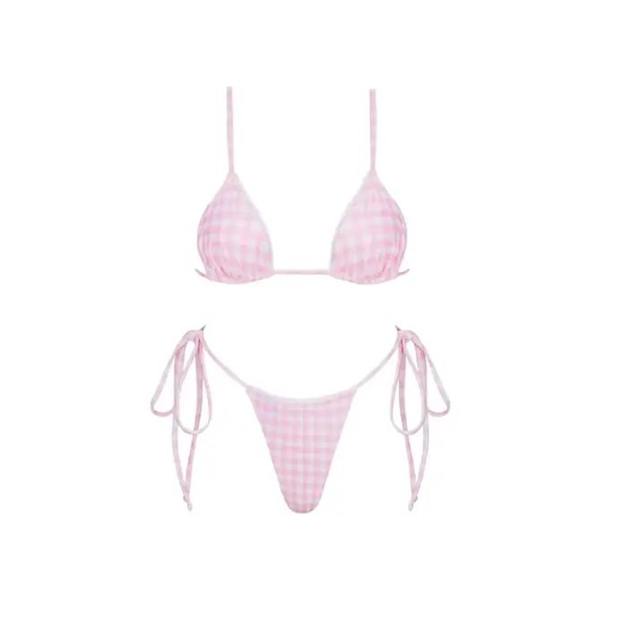 Ensemble de bikini sexy 2026 taille haute imprimé doré pour femme, maillot de bain push-up, biquini 