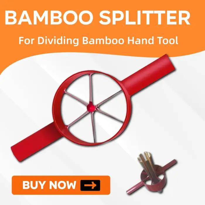 Séparateur de bambou 2/4/6/8 coupé, outil de séparation de bambou en acier adapté à diviser manuelle