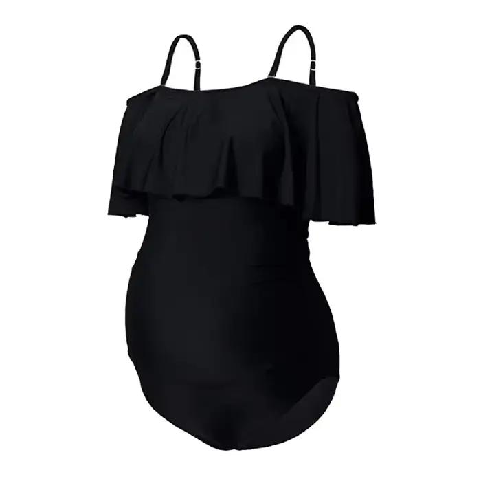 Maillot de bain une pièce sexy grande taille pour femmes enceintes – Robe de grossesse