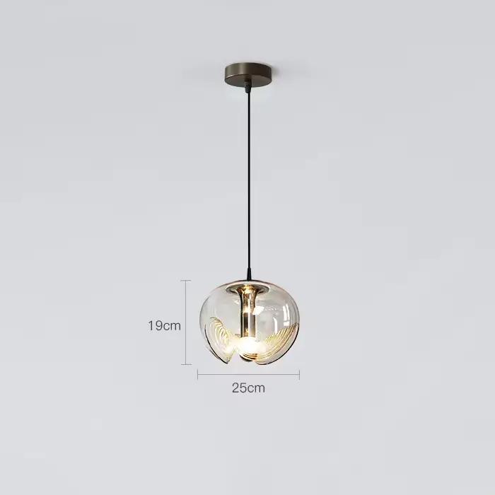 Lampe suspendue en verre Peill Putzler, design moderne, design artistique, luminaire décoratif d'int