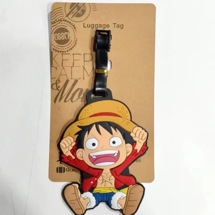 Étiquette de bagage créative One Piece Sanji Portgas·D·Ace Roronoa Zoro Nami, étiquette anti-perte p