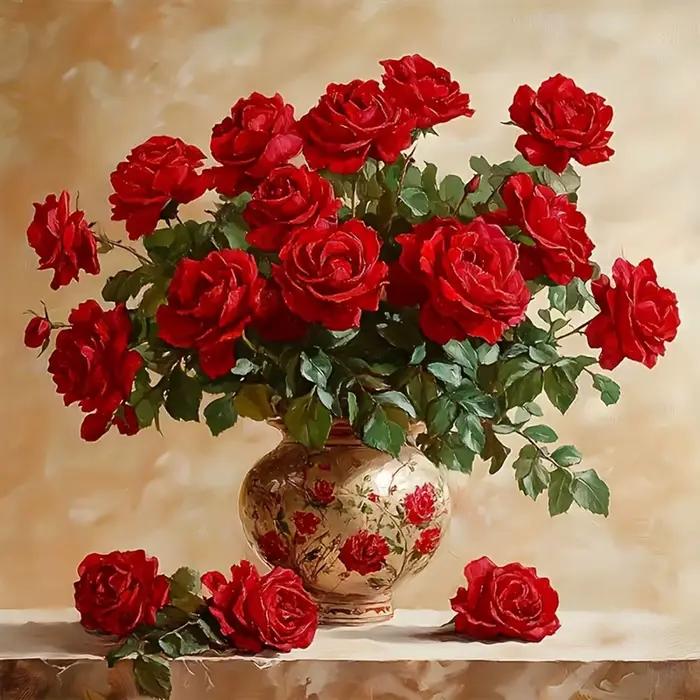 Rose diamant peinture plein carré rond diamant mosaïque fleur nouveautés cadeau fait à la main