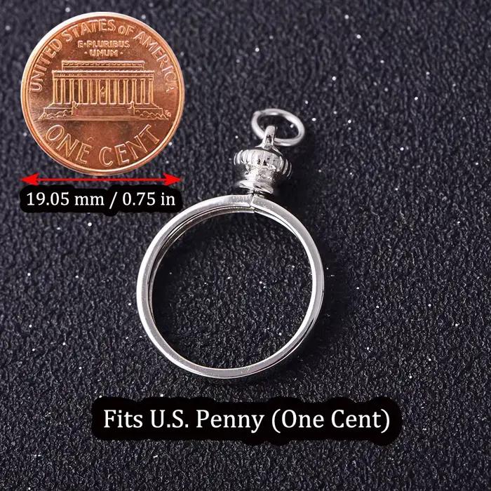 Base de pendentif de lunette de pièce de monnaie pour pièces de monnaie américaines et européennes –