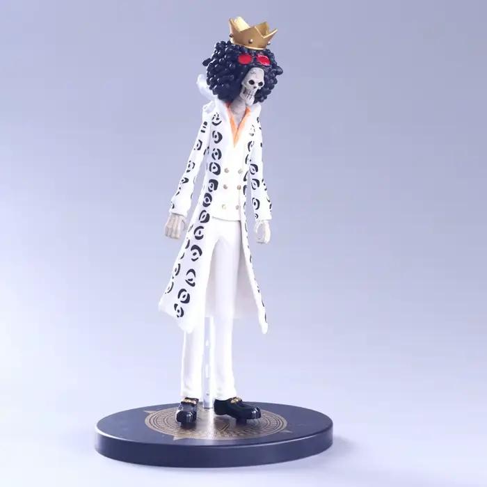 Costume noir Anime One Piece Brook Burukku Ver. Statue de figurine d'action en PVC, modèle de collec