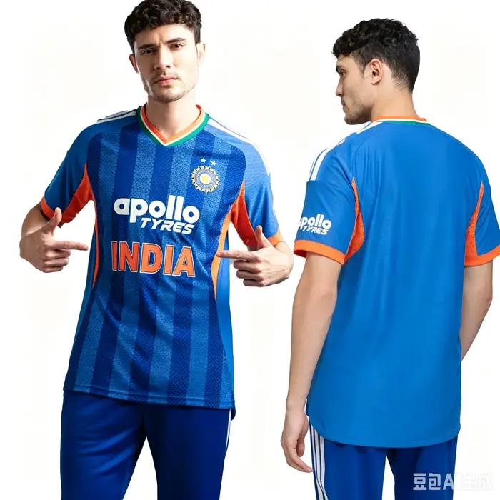 Maillot de l'équipe nationale de cricket indienne pour hommes, édition T20 2026, séchage rapide, man