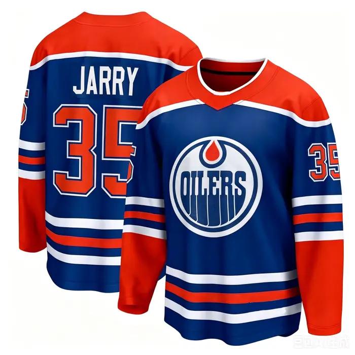 Maillot de hockey Oilers, tenue de sport, maillot y2k, sweat-shirt unisexe à manches longues et col 