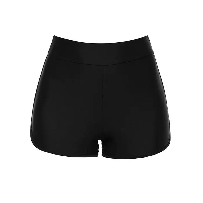 Short de bain taille haute pour femmes, Tankini, bas de Bikini, pour garçon, tenue d'été