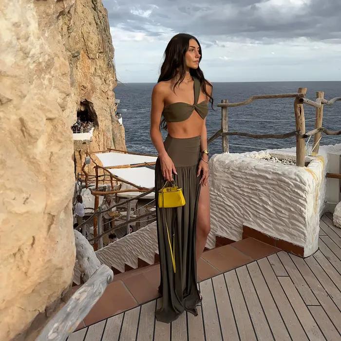 Ensemble de maillot de bain 3 pièces pour femme, style coquillage, avec jupe, séparé, push-up