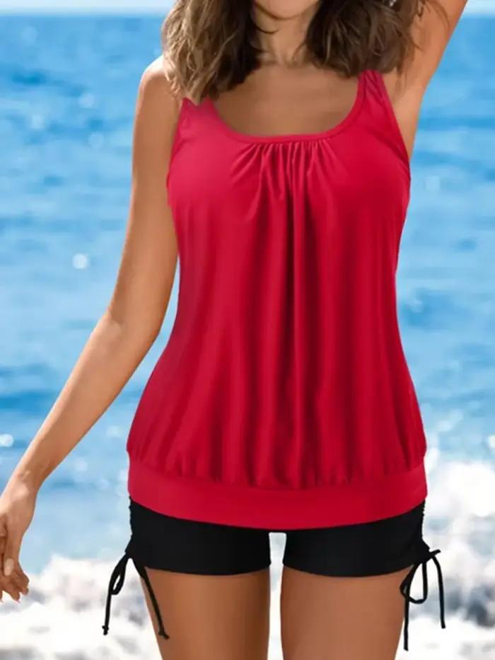 Maillot de bain grande taille 5XL pour femme, tankini sexy, ensemble deux pièces, maillot de bain ta