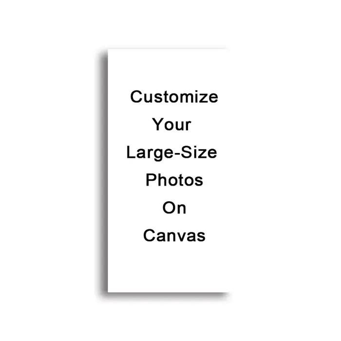 Impression sur toile verticale grand format personnalisée, affiches personnalisées, vie de famille, 