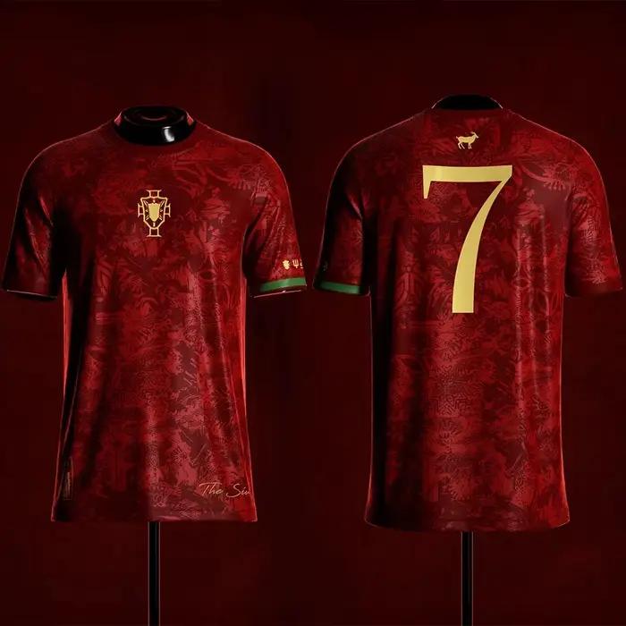 Maillot de football Portugal Ronaldo 2026 pour homme – T-shirt de sport respirant et à séchage rapid