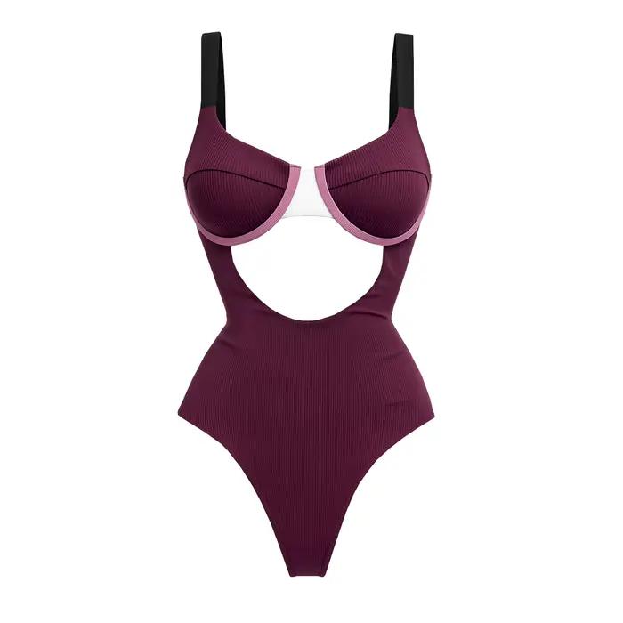 Blanc une pièce maillot de bain Sexy femmes maillots de bain Push Up Bikini femme Bandeau Biquini br