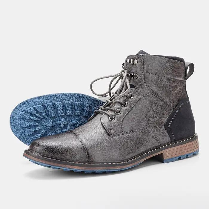 Taille 7-13 bottines pour hommes bottes en cuir pour hommes botte de marque pour hommes # AL605