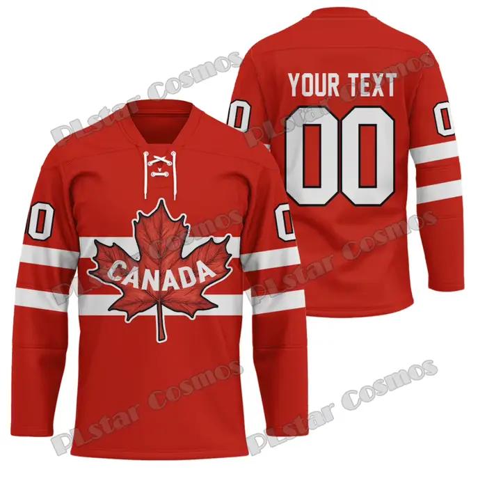 Nom personnalisé rouge maison Breakaway 3D imprimé mode hommes maillot de Hockey été unisexe Persona