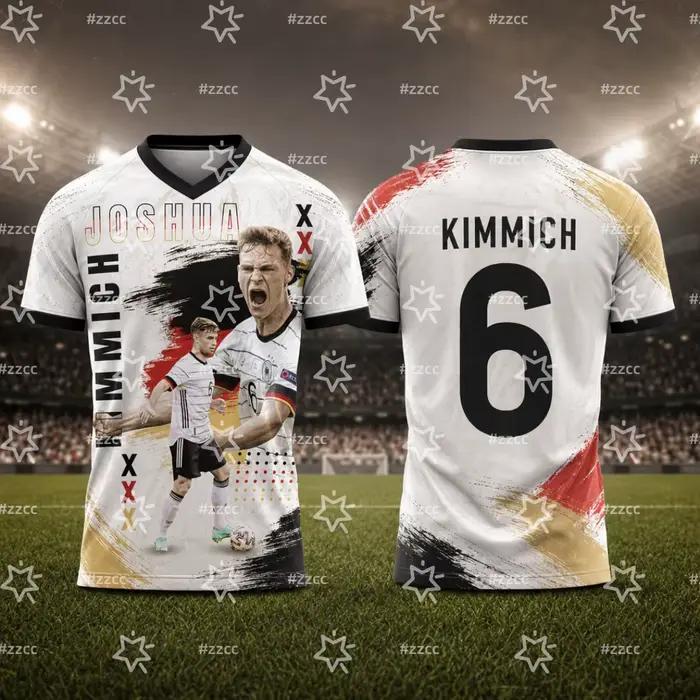 Maillot de football Allemagne 2026 Kimmich N°6 Kit d'entraînement de match T-shirt de sport d'été po