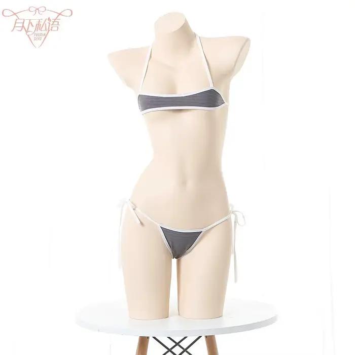 Maillot de bain bikini sexy à nœuds trois points, Nouveau modèle, Style sensuel Mer Morte, pour femm