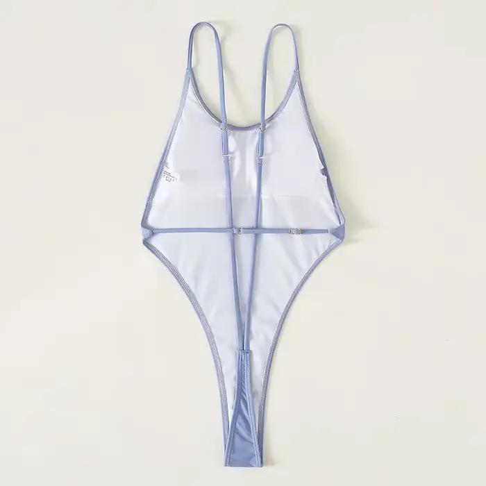 Maillot de bain une pièce Sexy pour femmes, String, dos nu, Bikini, découpé, Monokini, vêtements de 