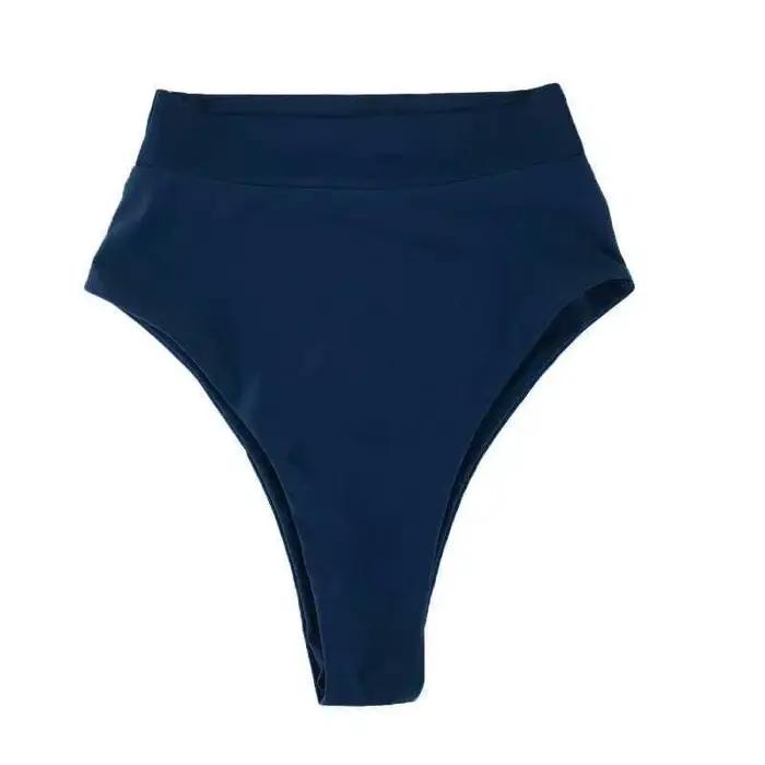 Bikini Astronomique Taille Haute en Sarcelle de Minuit