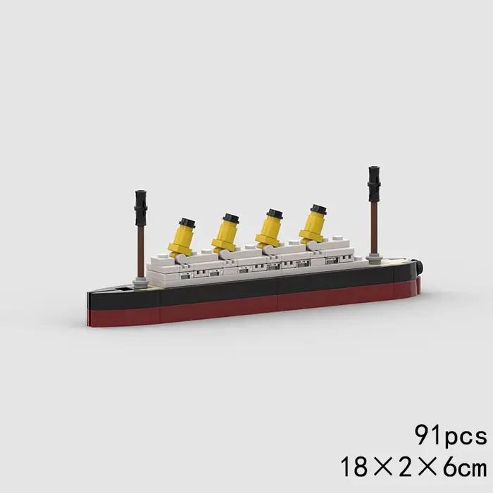 MOC Titanic – blocs de Construction de modèle de bateau de croisière, ensemble de briques, Kit de ba