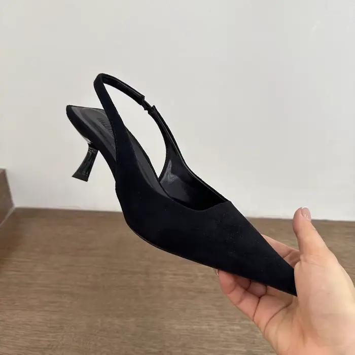 Printemps grande taille saison de vente sandales à talons aiguilles pointues élégantes mode imprimé 