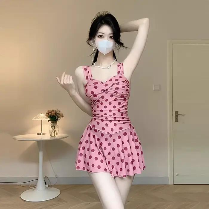 Maillot de bain une pièce, Style jupe conservatrice et amincissante, à la mode et Sexy, pour vacance