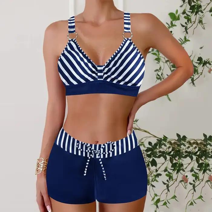 Femmes maillot de bain grande taille maillots de bain deux pièces Bikini ensemble 2025 femme séparé 