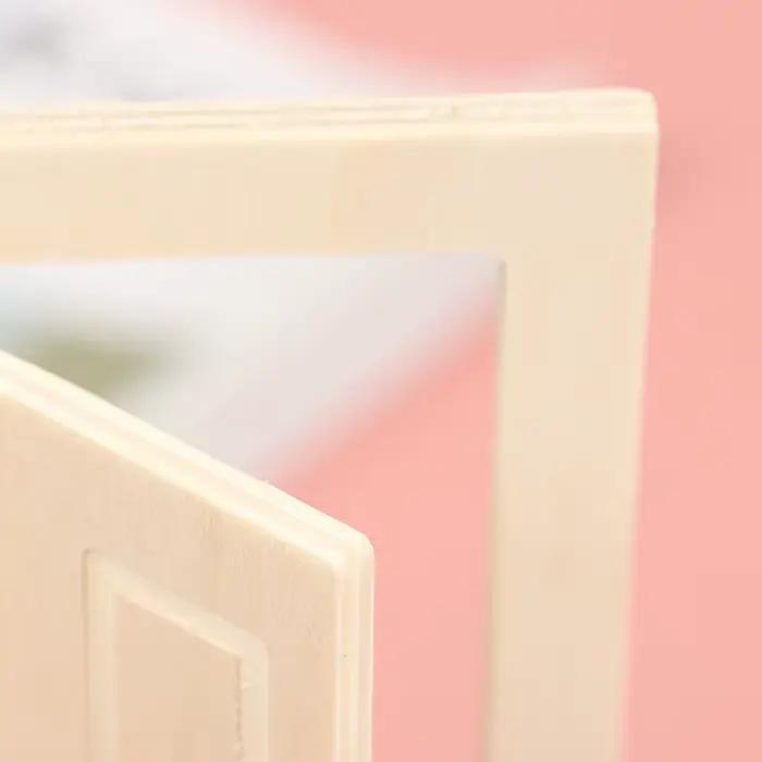 Porte Intérieure Miniature en Bois, Accessoires de Meubles de Maison, Échelle 1/12