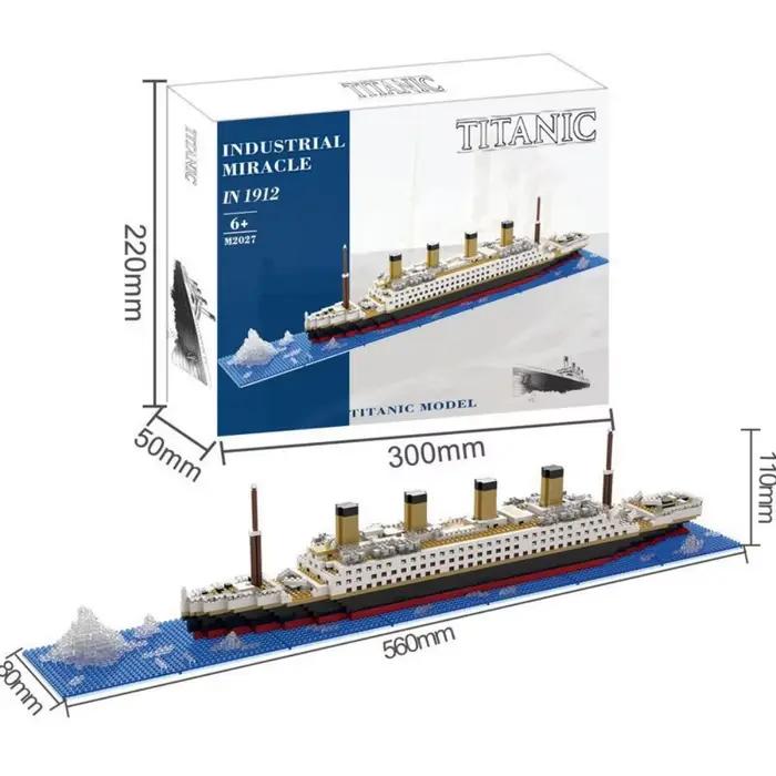 Blocs de Construction de bateau de croisière modèle Titanic, 4000 + pièces, Collection de briques de