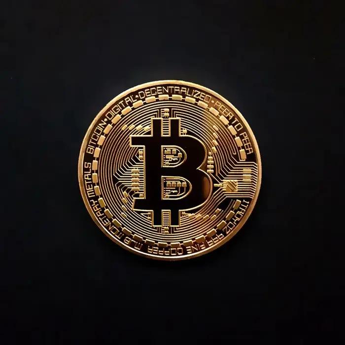 Pièce de monnaie Bitcoin plaquée or, Collection d'art à collectionner, cadeau commémoratif physique,
